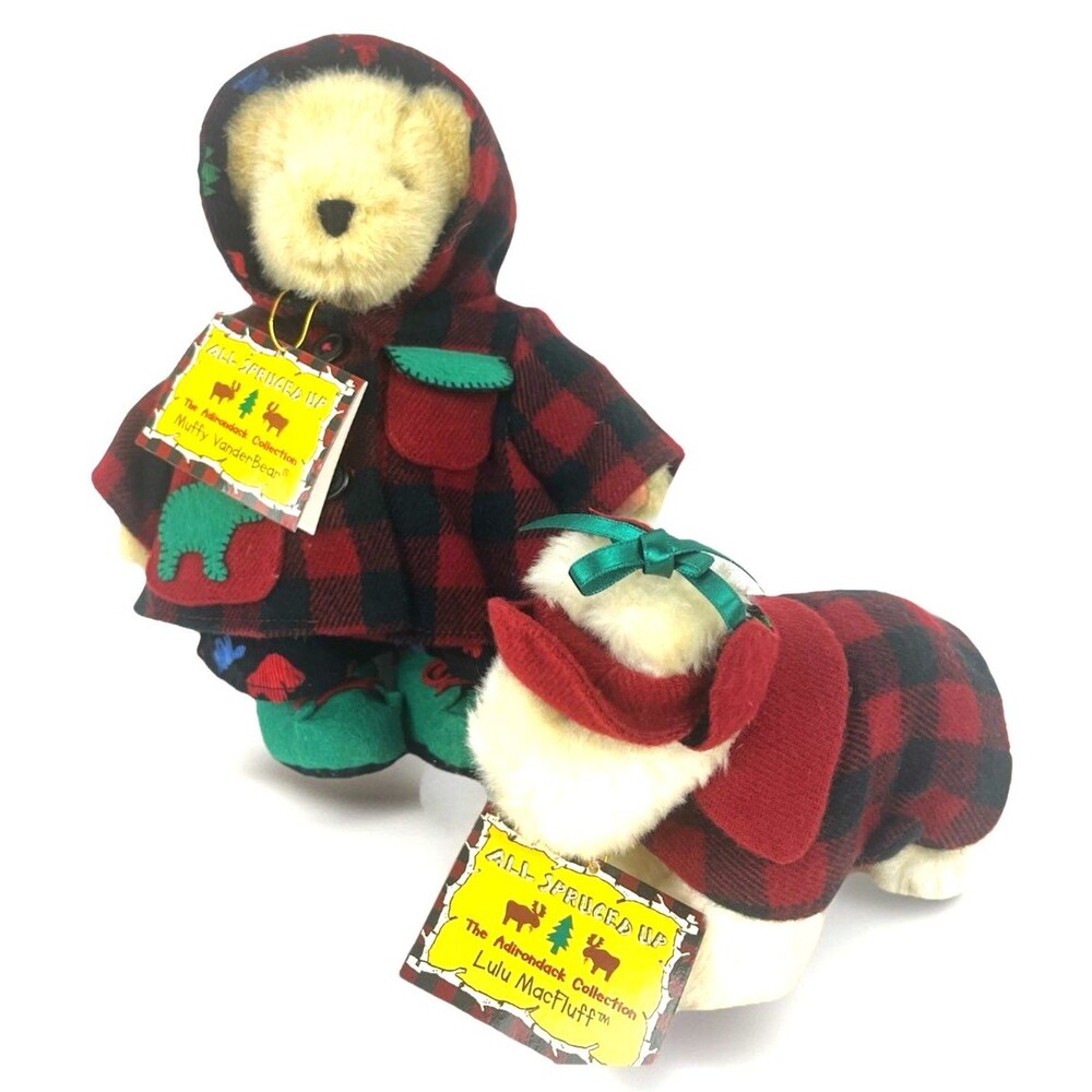 VTG Muffy Vanderbear & Lulu MacFluff All Spruced Up Adirondack Collection Plush
